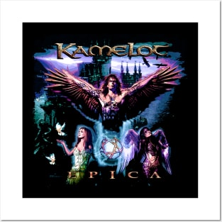 Sacrimony Couture Kamelots Band T-Shirts, Gothic Metal Fantasia for Discerning Fashionistas Posters and Art